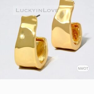 Alexis Bittar Glossy Gold Earrings